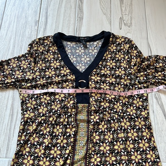 • Style & Co. patterned tunic dress, M • - Picture 8 of 8